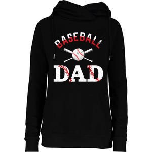 Baseball Dad Best Gift Idea For Fathers Tee Fathers Day Womens Funnel Neck Pullover Hood