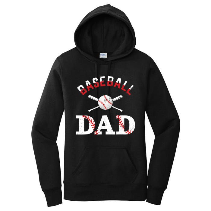 Baseball Dad Best Gift Idea For Fathers Tee Fathers Day Women's Pullover Hoodie