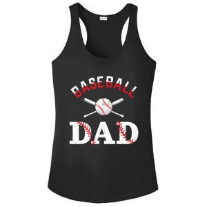 Baseball Dad Best Gift Idea For Fathers Tee Fathers Day Ladies PosiCharge Competitor Racerback Tank