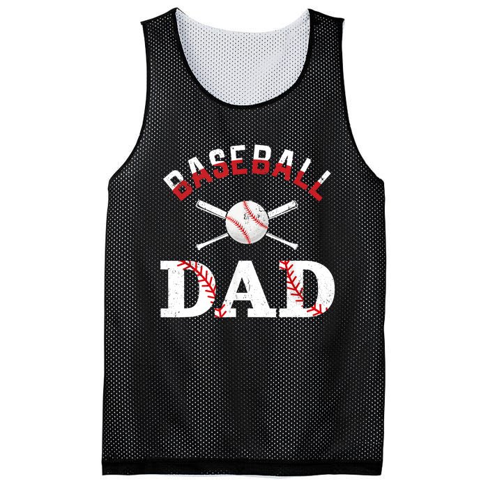 Baseball Dad Best Gift Idea For Fathers Tee Fathers Day Mesh Reversible Basketball Jersey Tank