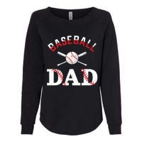 Baseball Dad Best Gift Idea For Fathers Tee Fathers Day Womens California Wash Sweatshirt