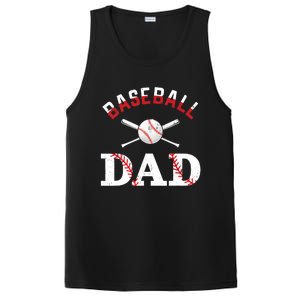 Baseball Dad Best Gift Idea For Fathers Tee Fathers Day PosiCharge Competitor Tank