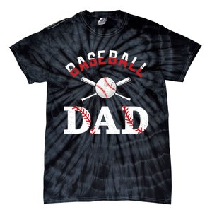 Baseball Dad Best Gift Idea For Fathers Tee Fathers Day Tie-Dye T-Shirt