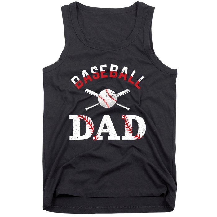 Baseball Dad Best Gift Idea For Fathers Tee Fathers Day Tank Top