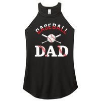 Baseball Dad Best Gift Idea For Fathers Tee Fathers Day Women's Perfect Tri Rocker Tank