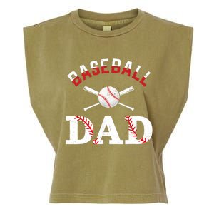 Baseball Dad Best Gift Idea For Fathers Tee Fathers Day Garment-Dyed Women's Muscle Tee