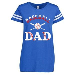 Baseball Dad Best Gift Idea For Fathers Tee Fathers Day Enza Ladies Jersey Football T-Shirt