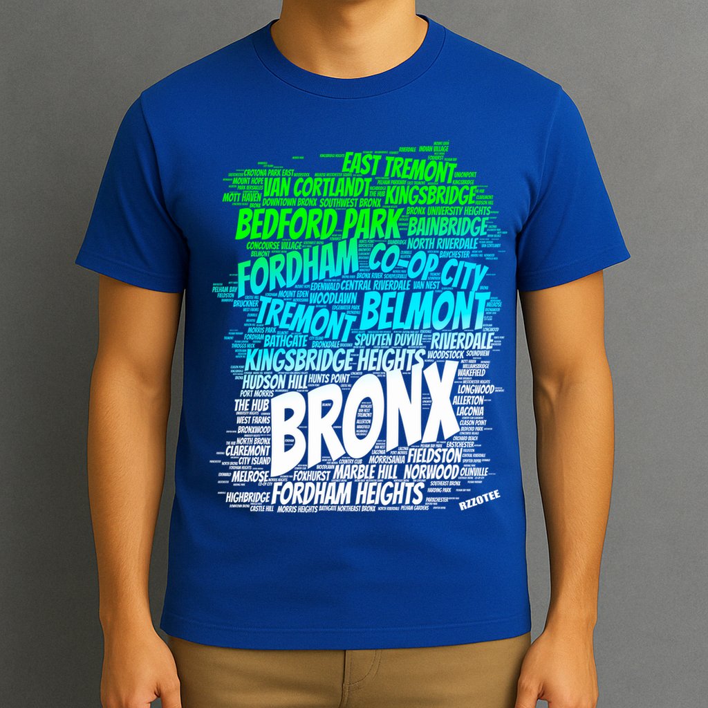 Boogie Down Bronx New York City Pride Map Area Like A Zoo Gift T-Shirt