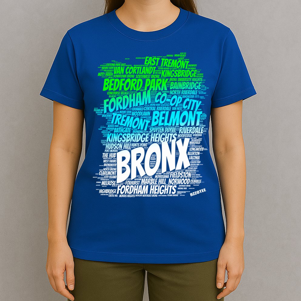 Boogie Down Bronx New York City Pride Map Area Like A Zoo Gift T-Shirt