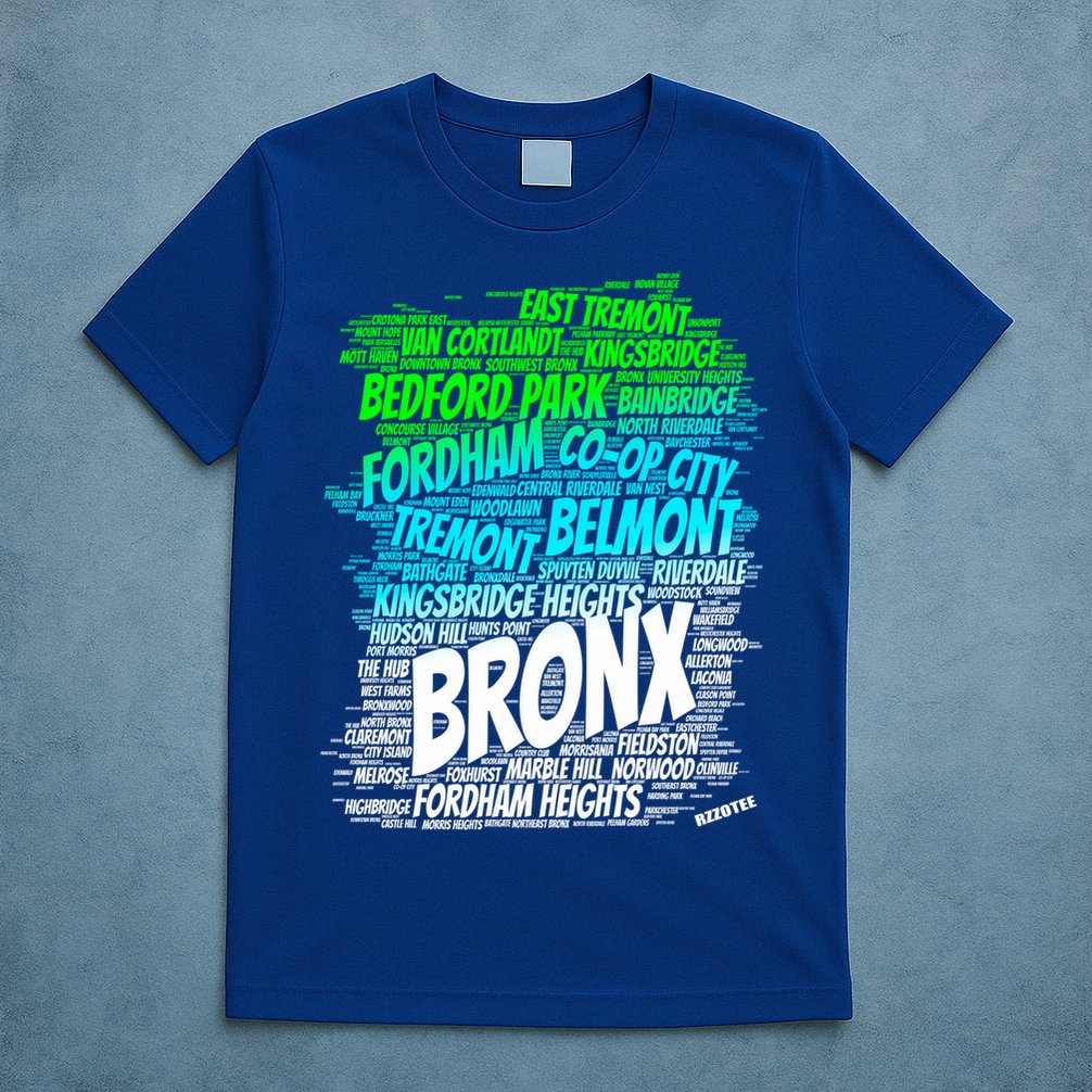Boogie Down Bronx New York City Pride Map Area Like A Zoo Gift T-Shirt