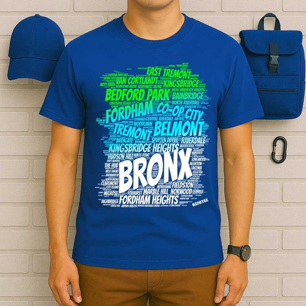 Boogie Down Bronx New York City Pride Map Area Like A Zoo Gift T-Shirt