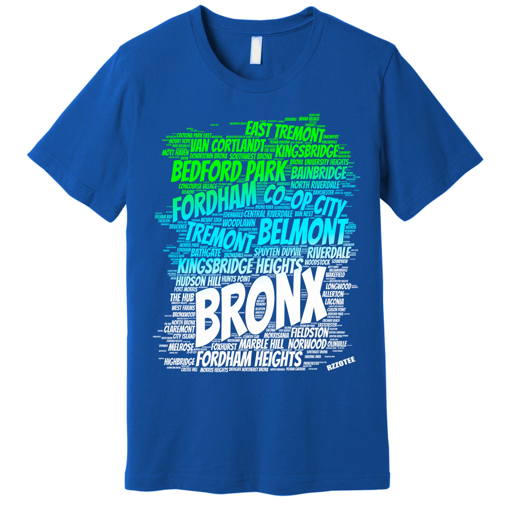 Boogie Down Bronx New York City Pride Map Area Like A Zoo Gift Premium T-Shirt