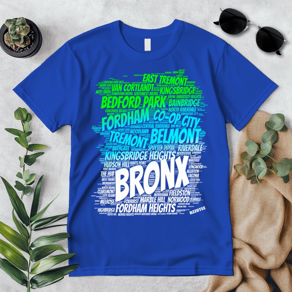 Boogie Down Bronx New York City Pride Map Area Like A Zoo Gift Premium T-Shirt
