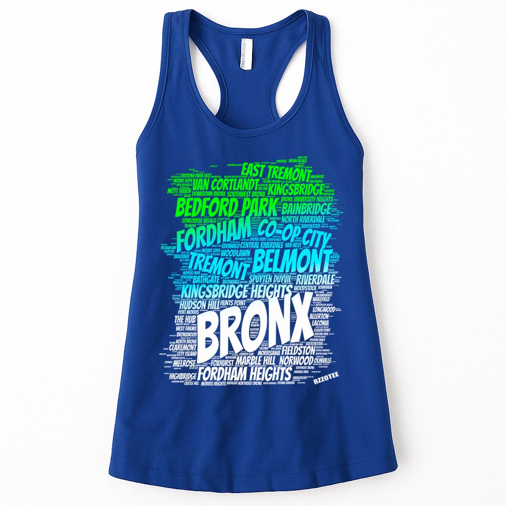 Boogie Down Bronx New York City Pride Map Area Like A Zoo Gift Womens Tank Top