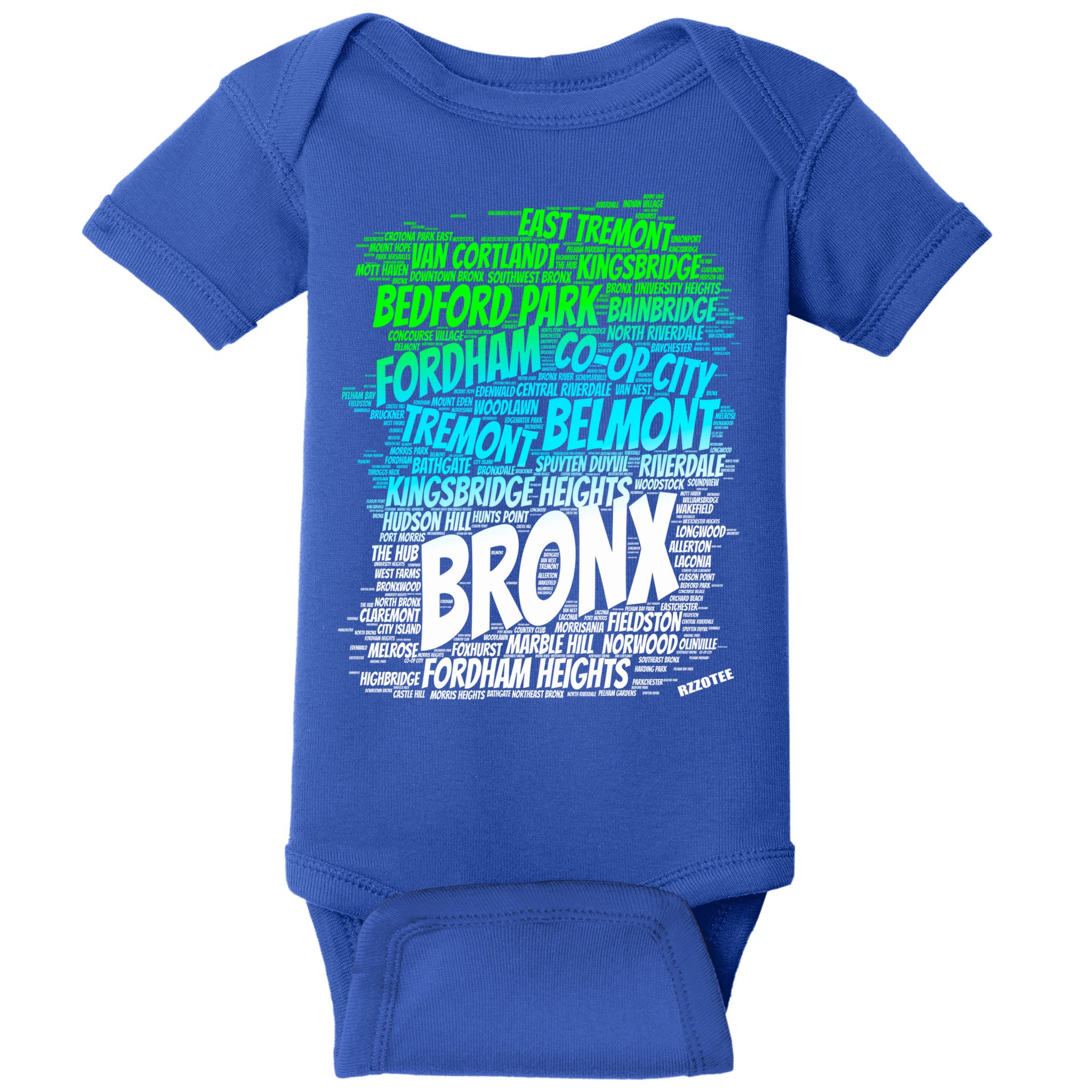 Boogie Down Bronx New York City Pride Map Area Like A Zoo Gift Baby Bodysuit