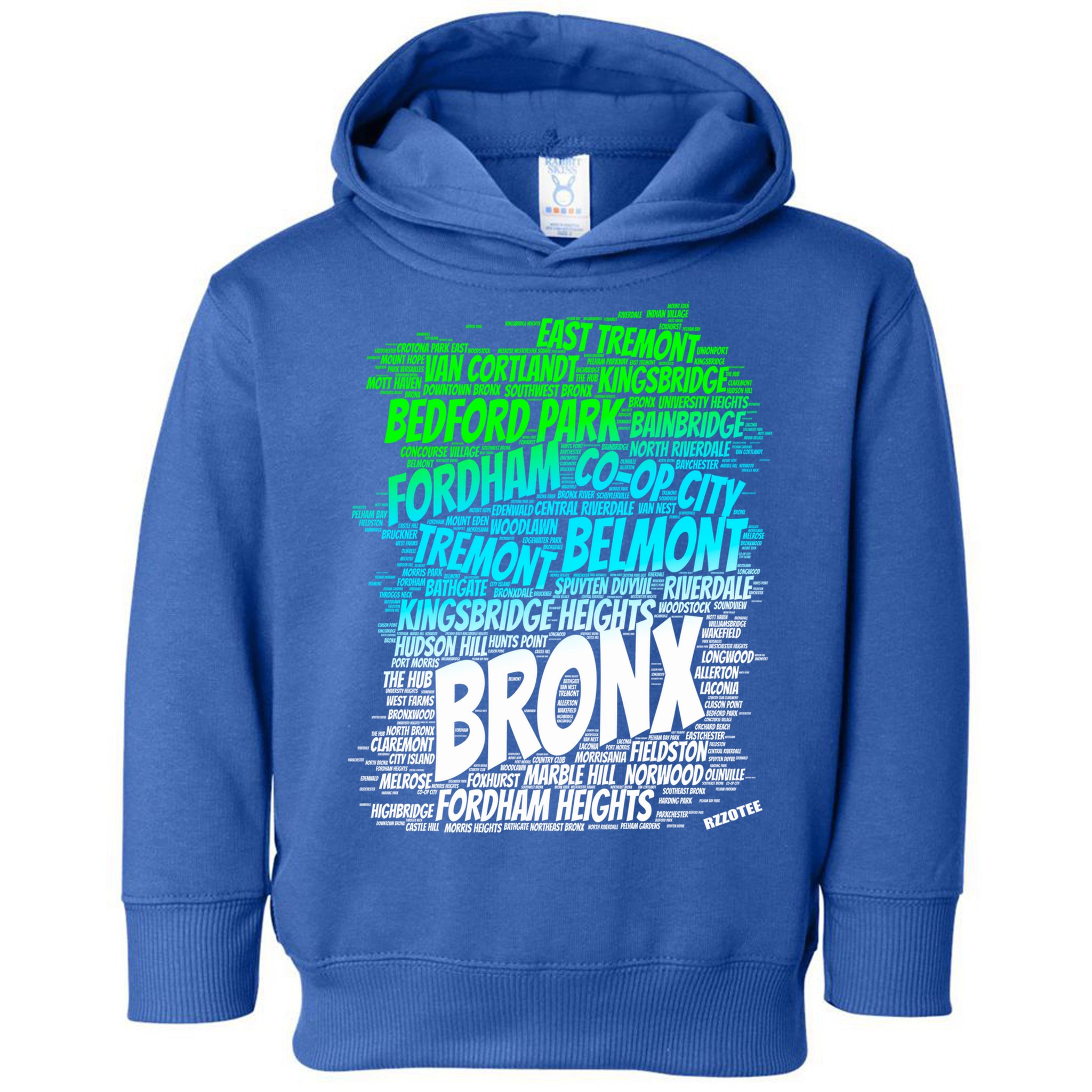 Boogie Down Bronx New York City Pride Map Area Like A Zoo Gift Toddler Hoodie