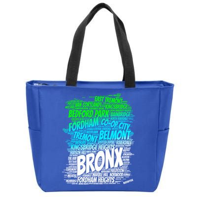 Boogie Down Bronx New York City Pride Map Area Like A Zoo Gift Zip Tote Bag