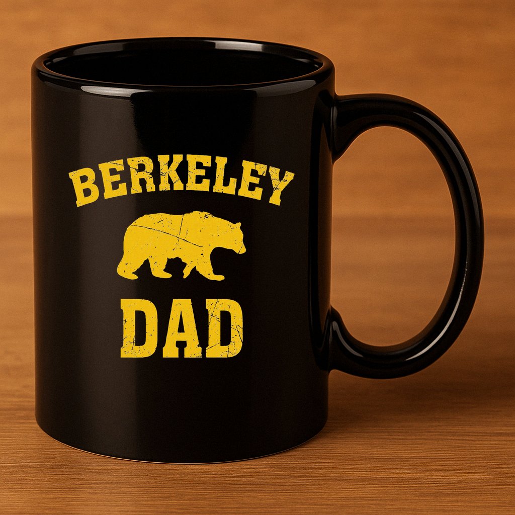 Berkeley Dad Bear Graphic FatherS Day 11oz C Handle Ceramic Mug