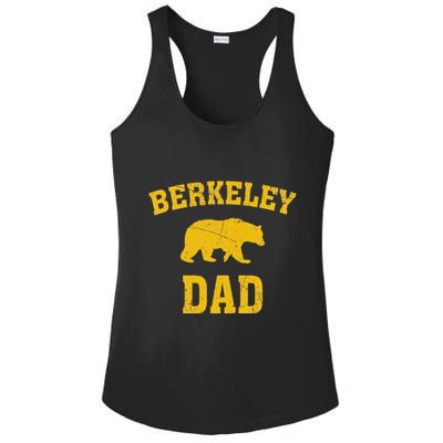 Berkeley Dad Bear Graphic FatherS Day Ladies PosiCharge Competitor Racerback Tank