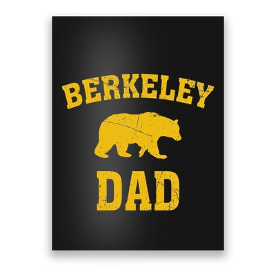 Berkeley Dad Bear Graphic FatherS Day Poster