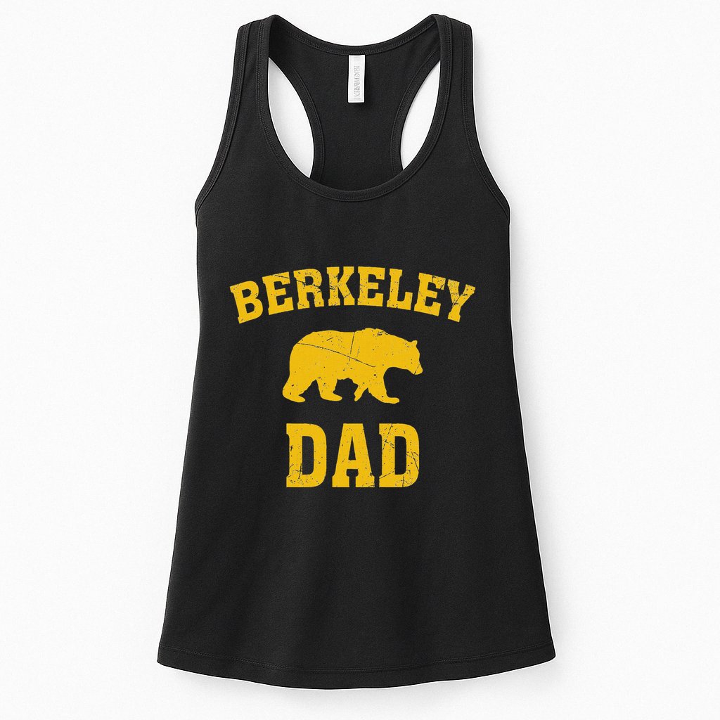 Berkeley Dad Bear Graphic FatherS Day Womens Tank Top