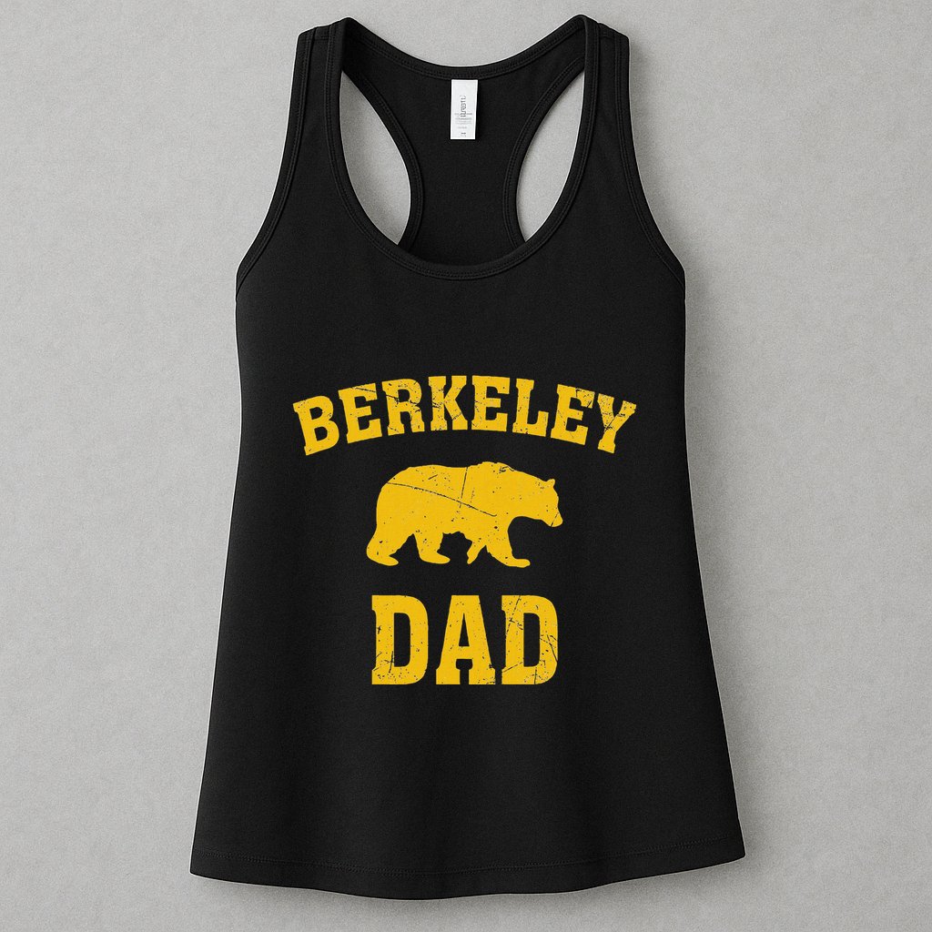 Berkeley Dad Bear Graphic FatherS Day Womens Tank Top