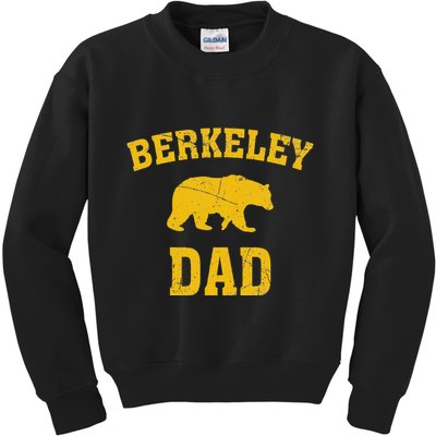 Berkeley Dad Bear Graphic FatherS Day Kids Sweatshirt