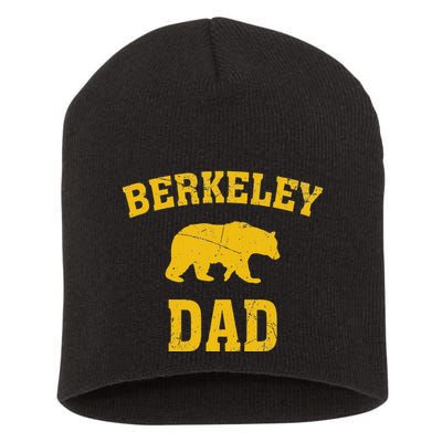 Berkeley Dad Bear Graphic FatherS Day Short Acrylic Beanie