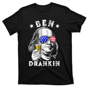 Ben Drankin Benjamin Franklin Funny Drinking 4th Of July T-Shirt