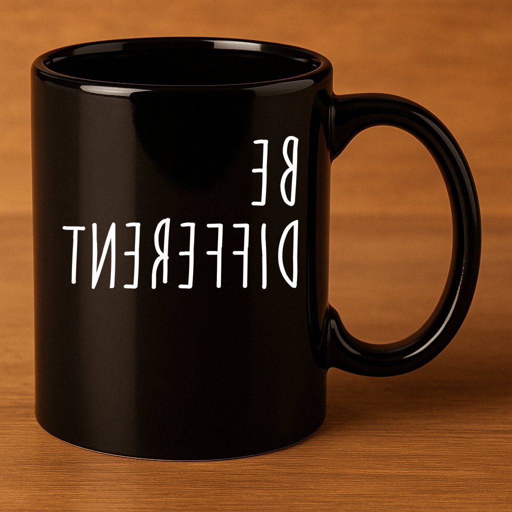 Be Different 11oz C Handle Ceramic Mug