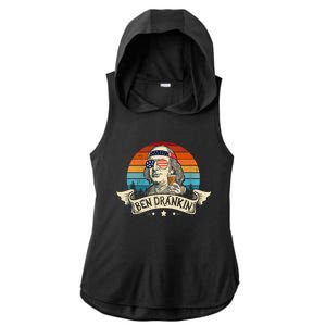 Ben Drankin Beer 4th Of July Funny Patriotic Usa Gift Ladies PosiCharge Tri-Blend Wicking Draft Hoodie Tank