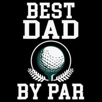 Best Dad by Par Golf Daddy Golfing Father 16 in Basic Backpack
