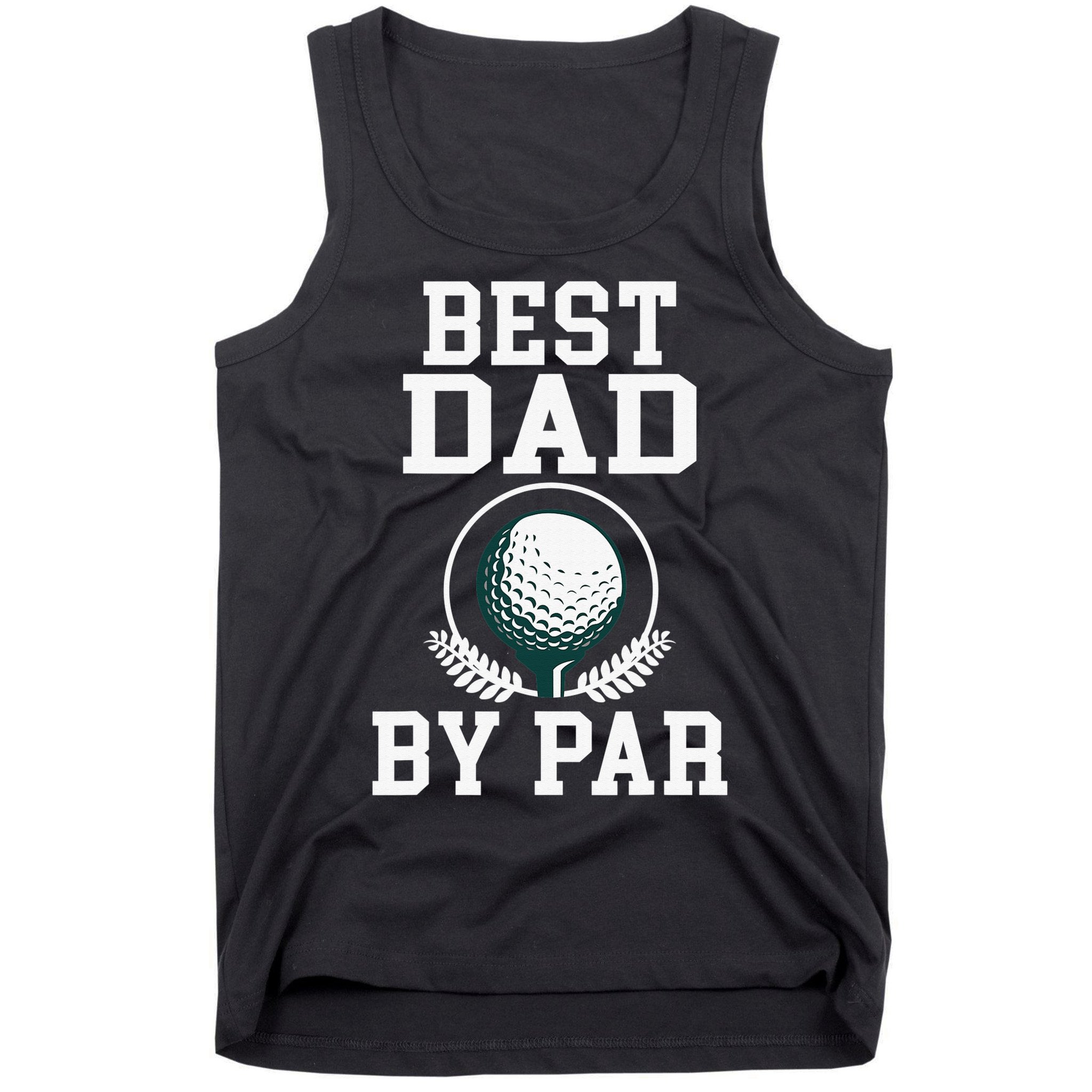 Best Dad by Par Golf Daddy Golfing Father Tank Top