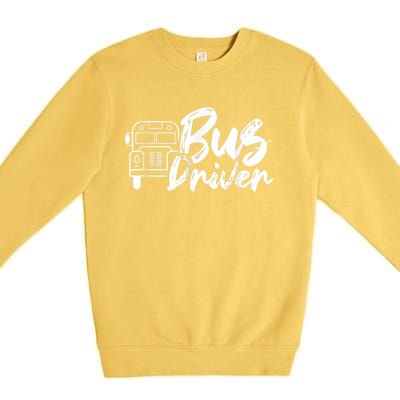 Bus Driver Buses Operator Busman Driving Premium Crewneck Sweatshirt