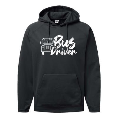 Bus Driver Buses Operator Busman Driving Performance Fleece Hoodie