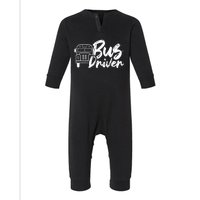 Bus Driver Buses Operator Busman Driving Infant Fleece One Piece