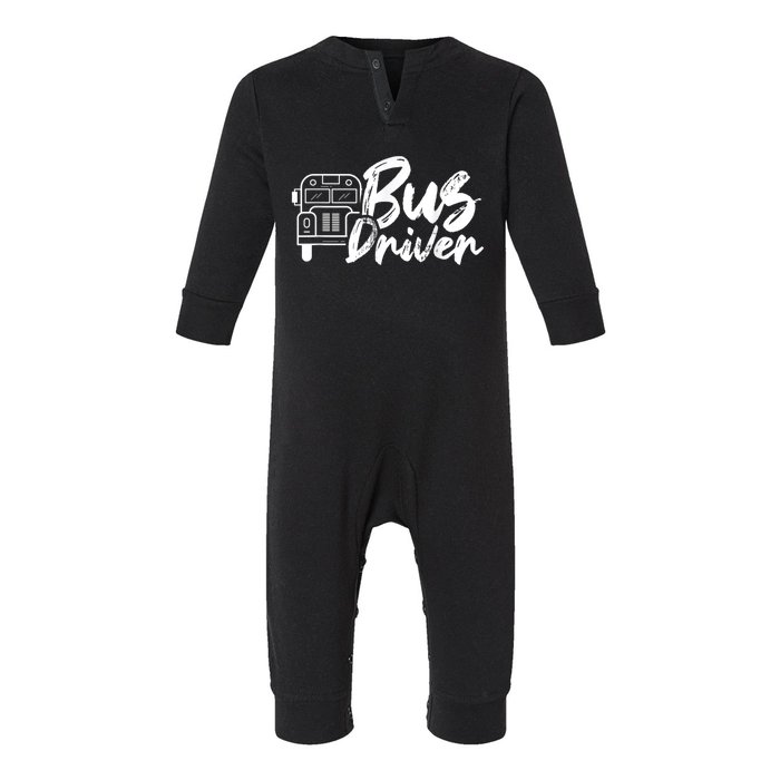 Bus Driver Buses Operator Busman Driving Infant Fleece One Piece