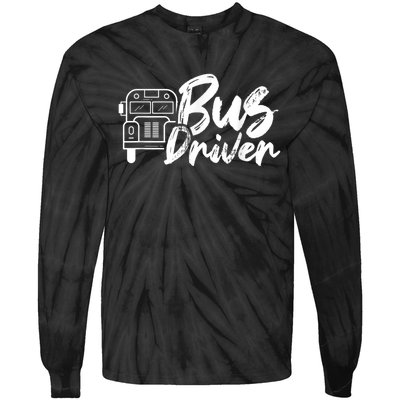 Bus Driver Buses Operator Busman Driving Tie-Dye Long Sleeve Shirt