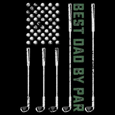 Best Dad By Par Daddy Gifts Golf Lover Golfer Fathers Day T-Shirt