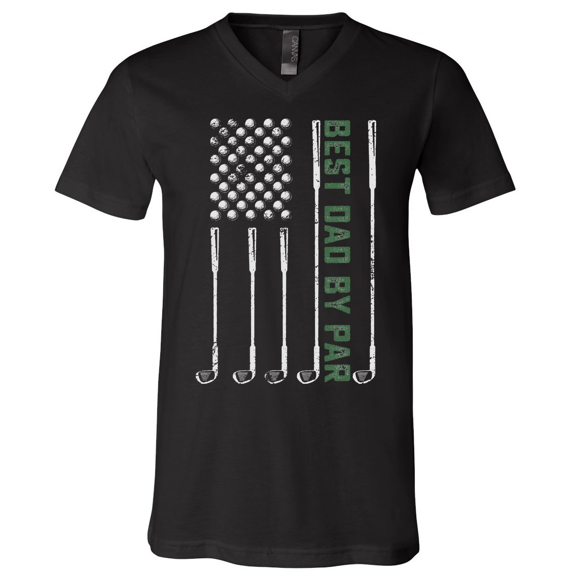 Best Dad By Par Daddy Gifts Golf Lover Golfer Fathers Day V-Neck T-Shirt