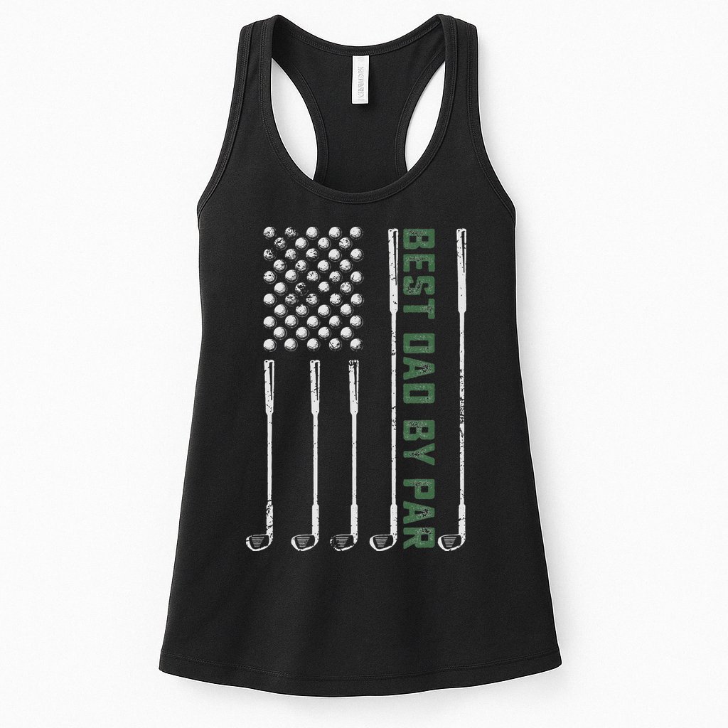 Best Dad By Par Daddy Gifts Golf Lover Golfer Fathers Day Womens Tank Top