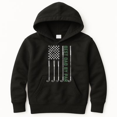 Best Dad By Par Daddy Gifts Golf Lover Golfer Fathers Day Kids Hoodie