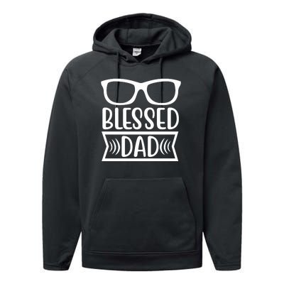 Blessed Dad Performance Fleece Hoodie