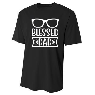 Blessed Dad Performance Sprint T-Shirt