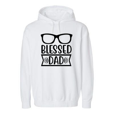 Blessed Dad Garment-Dyed Fleece Hoodie