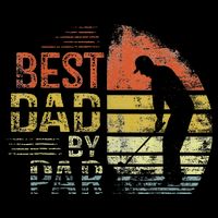 Best Dad By Par Retro Father's Day Golf Lover Cooling Performance Crew T-Shirt