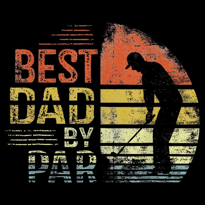 Best Dad By Par Retro Father's Day Golf Lover Cooling Performance Crew T-Shirt