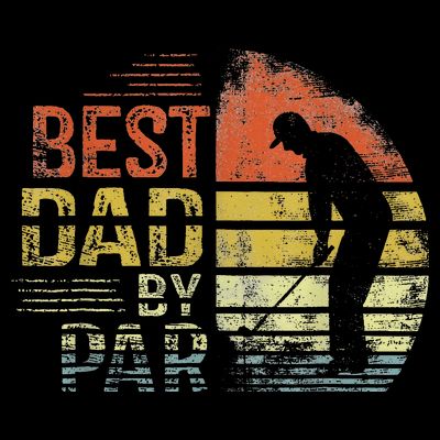 Best Dad By Par Retro Father's Day Golf Lover T-Shirt