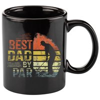 Best Dad By Par Retro Father's Day Golf Lover 11oz C Handle Ceramic Mug