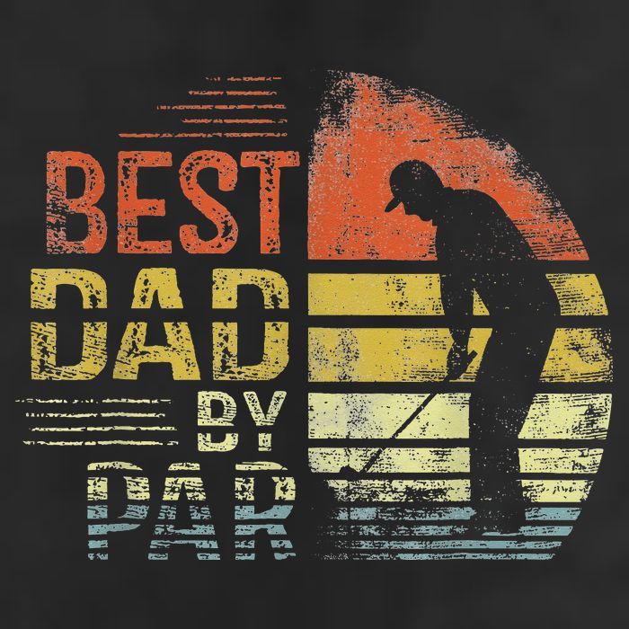 Best Dad By Par Retro Father's Day Golf Lover 11oz C Handle Ceramic Mug